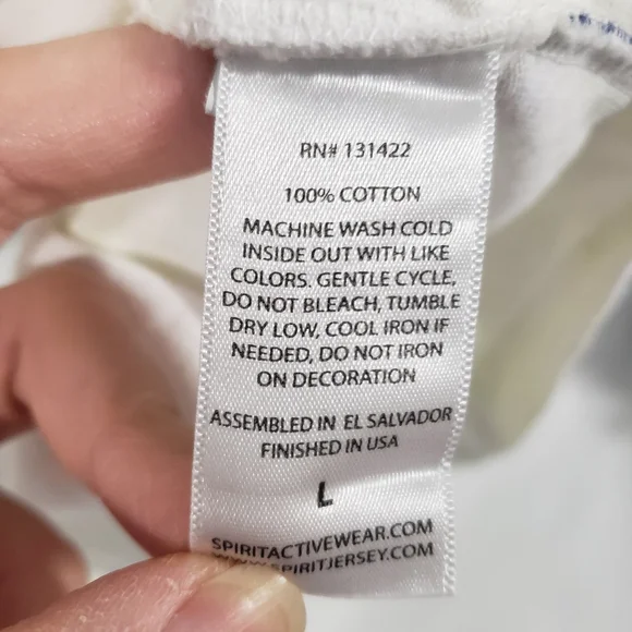 SPIRIT JERSEY Womens Rainbow Tie Dye Bubba Gump Shrimp Long Sleeve Shirt Size L - Picture 4 of 13